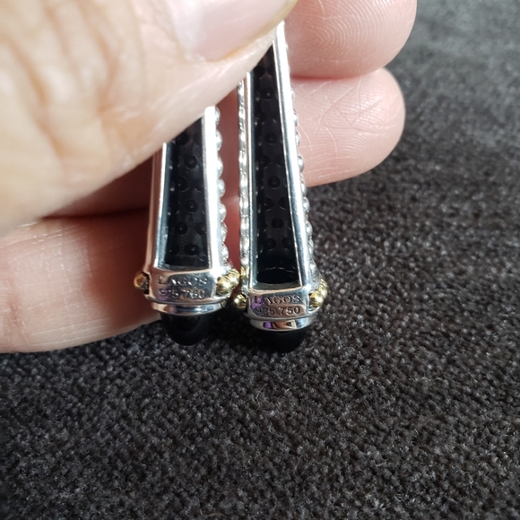 @SOLD@Lagos Caviar Dangling Earrings - Picture 3 of 7